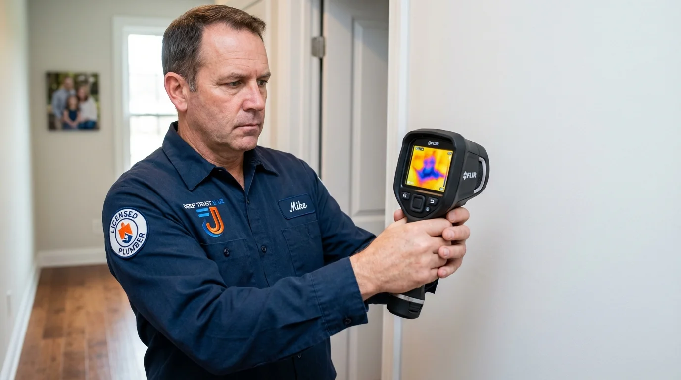 Thermal imaging leak detection by Johns Plumbing LLC in Gallatin